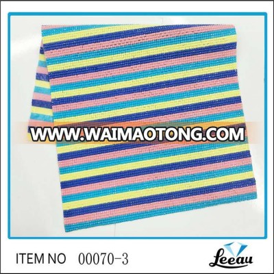 Iron on hot sale top quality resin hotfix adhesive beaded mesh resin rhinestone sheet